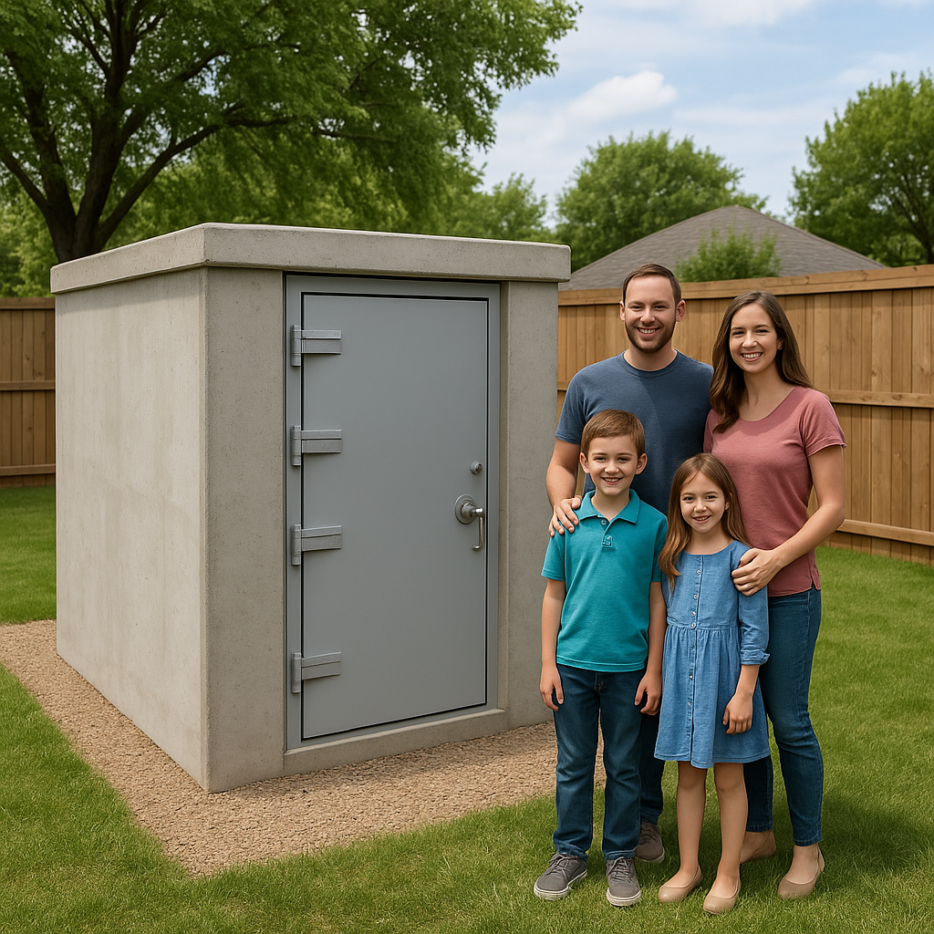 Concrete Above Ground Tornado Shelters