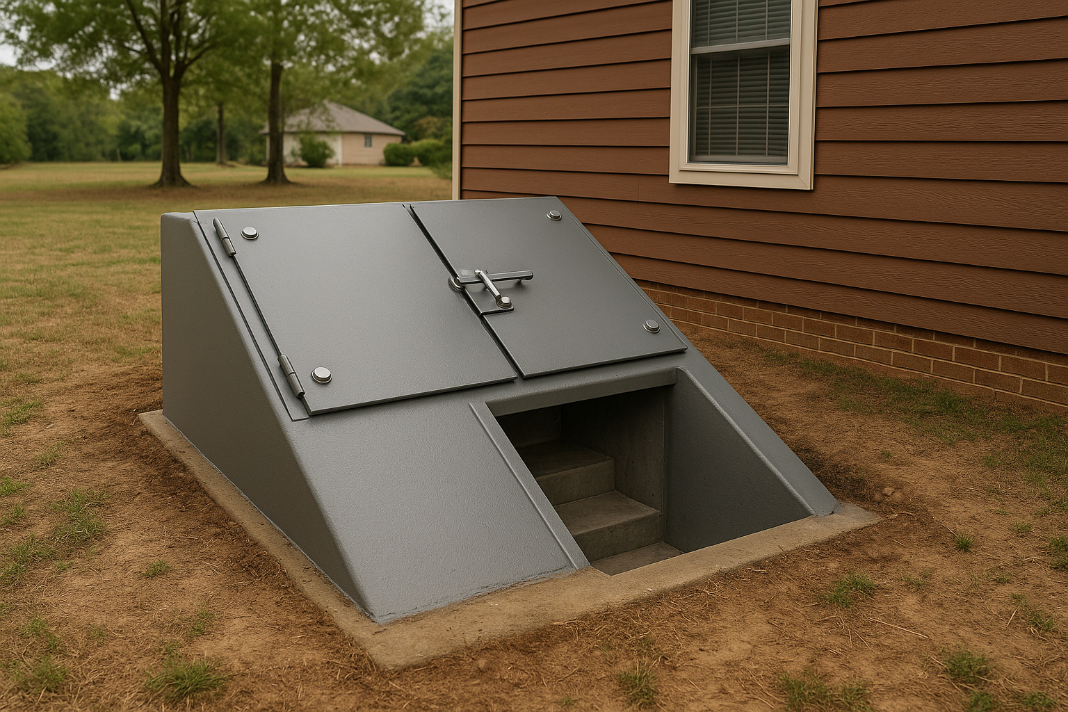 Underground storm shelter Alabama home