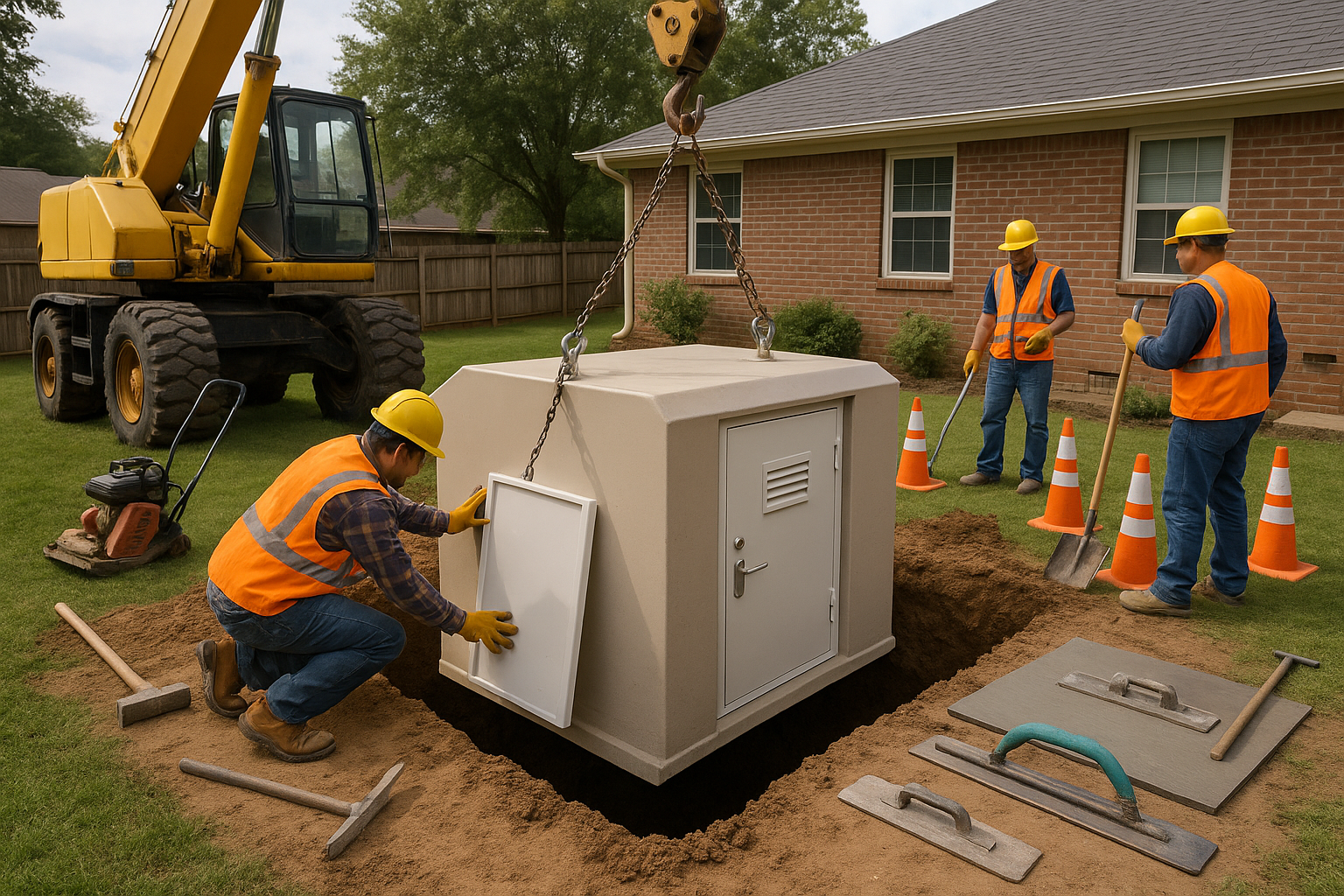storm shelter installation