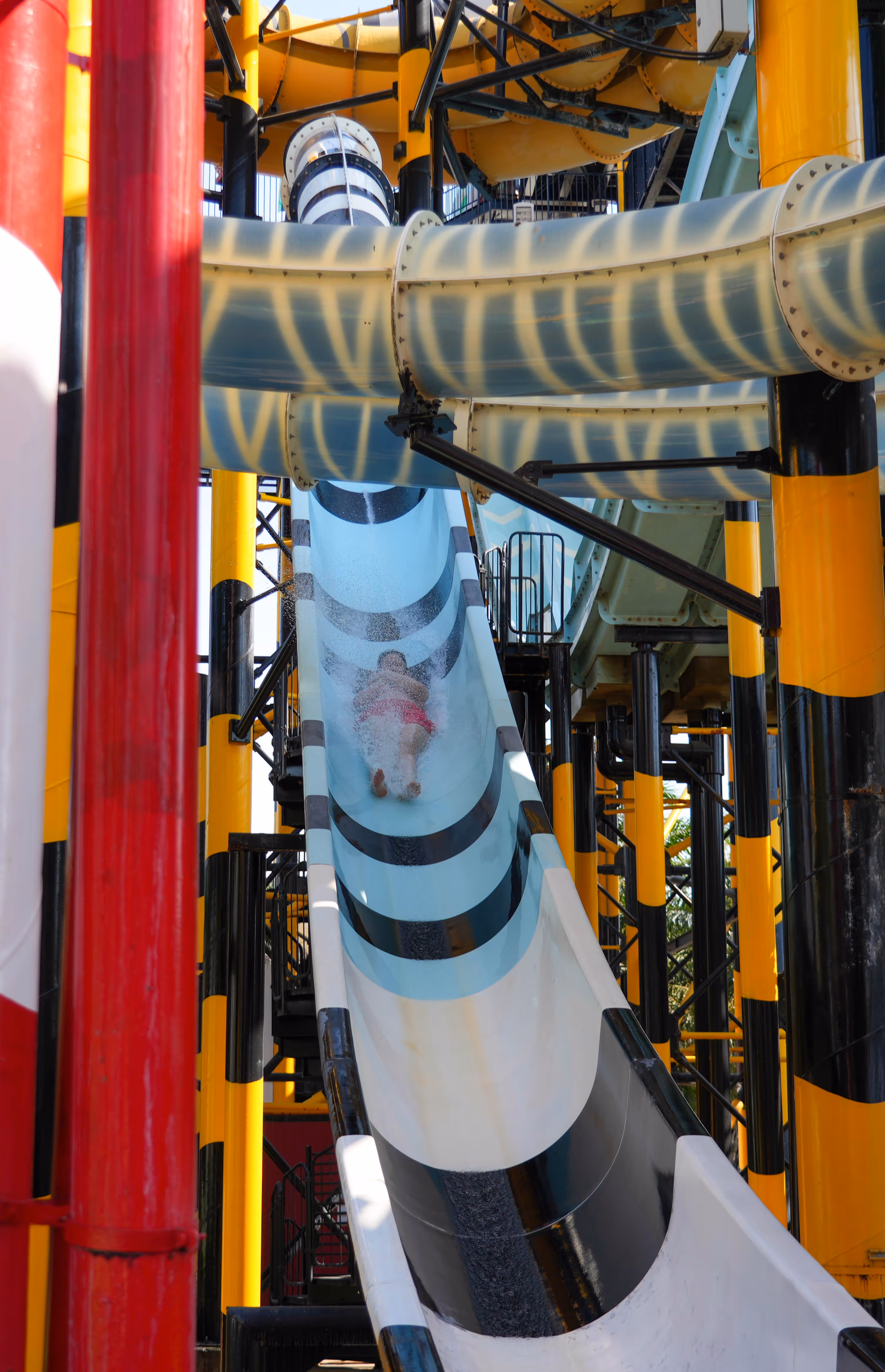 slide at zombieland zone at columbia pictures aquaverse