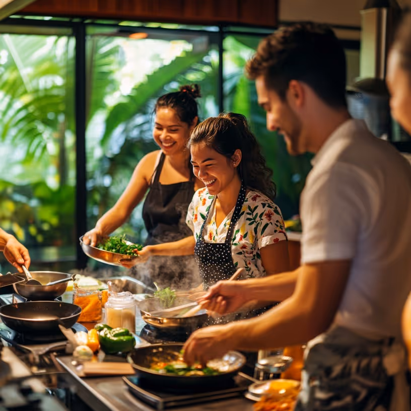 Thai cooking class experiences at aquaverse