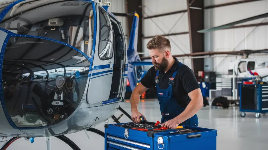 An instrumentation technician working at an automation test rig with a tablet