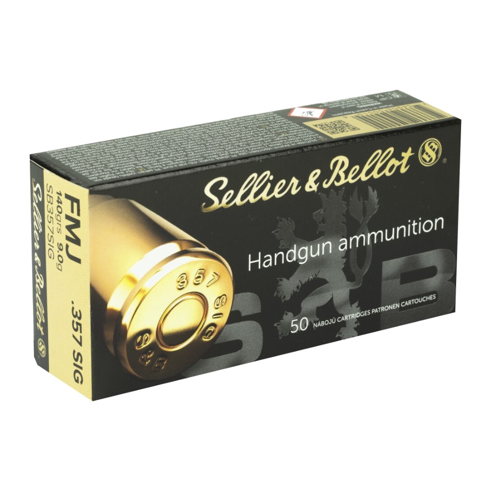 S&B .357 SIG 140gr FMJ (Box of 50)