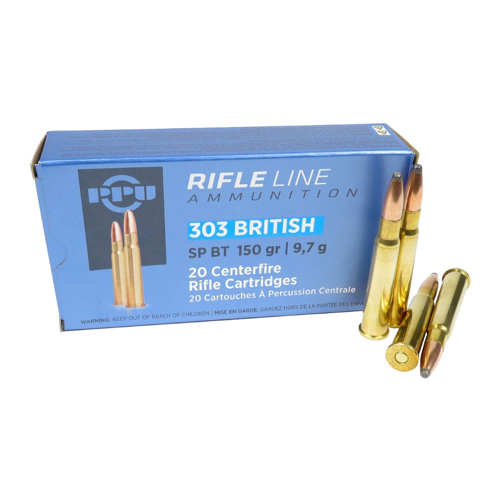 PRVI Partizan .303 British 150gr SP BT (Box of 20)