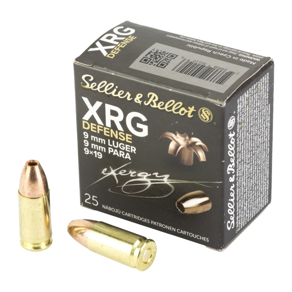S&B 9mm 100gr XRG Defense (Box of 25)