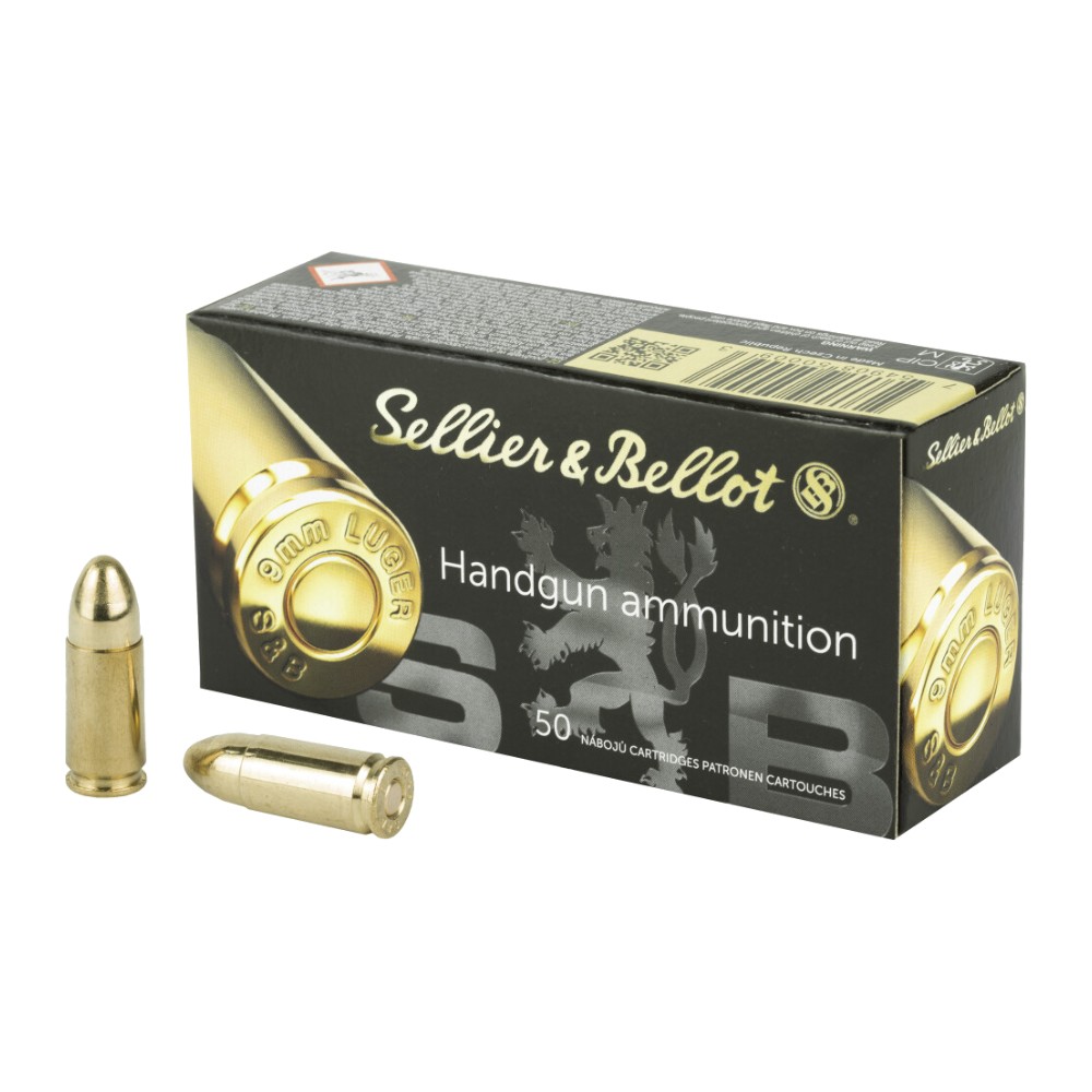S&B 9mm 124gr FMJ (Box of 50)