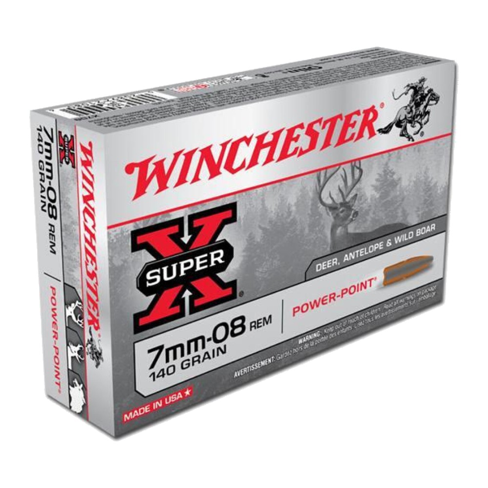 Winchester 7mm-08 Rem 140gr Power-Point (Box of 20)