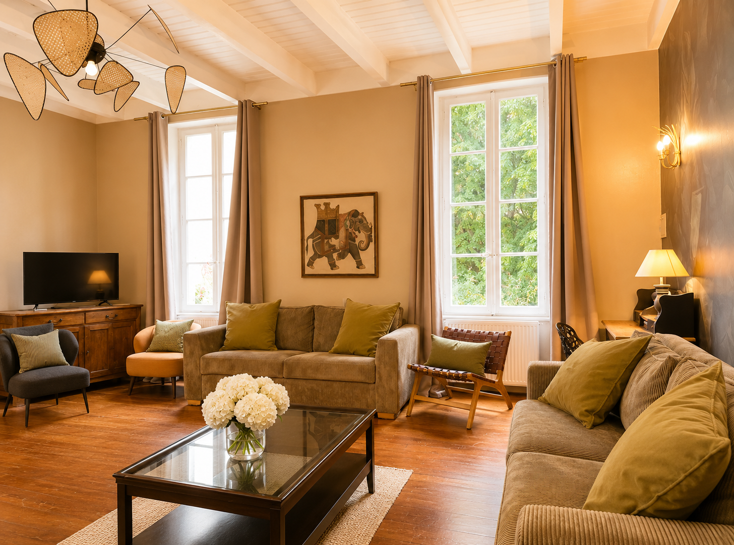 chambre confortable tonnelle