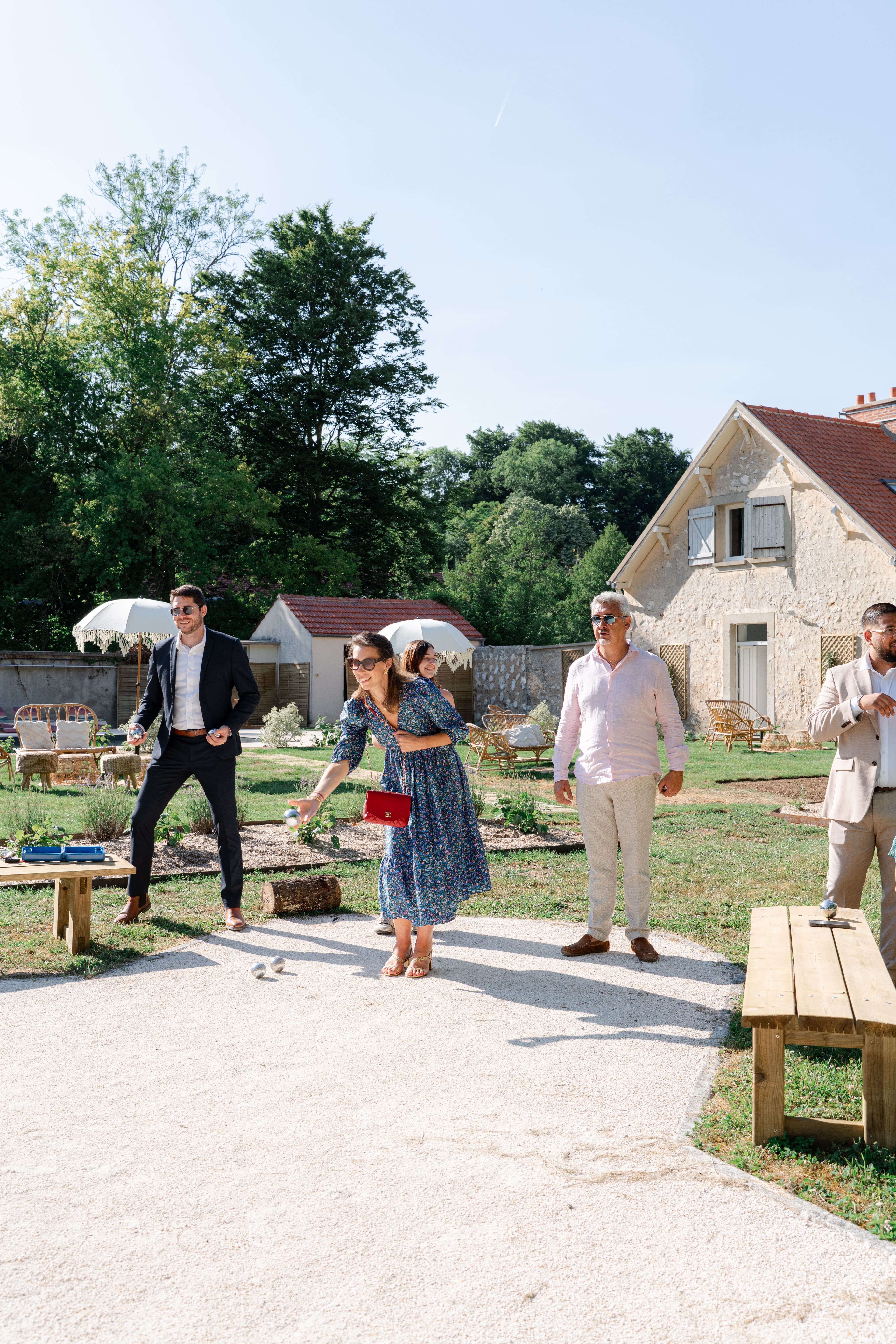équipe D&é au terrain de pétanque 