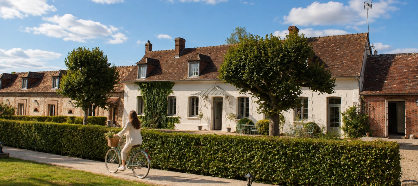 Balade à vélo dans le Domaine