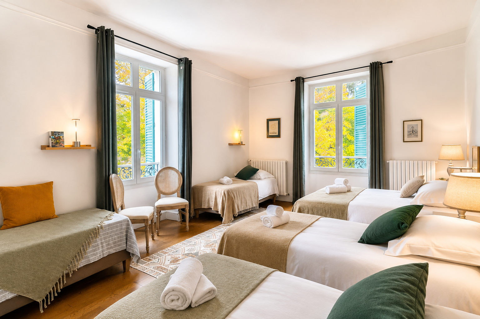Elegant double room from the Maison du Château to the Domaine du Grand Morin.