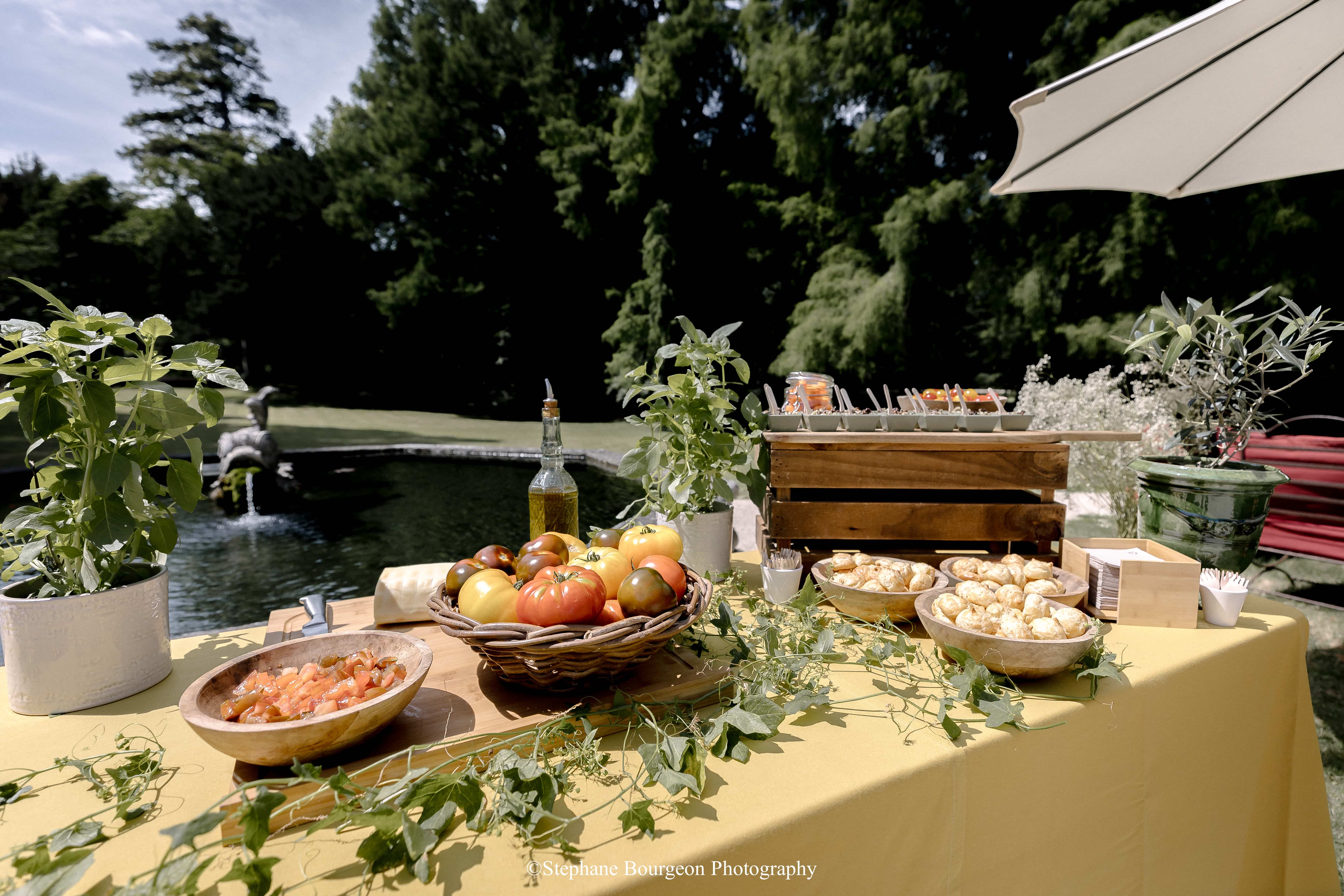 Buffet de mariage Domaine des Barrenques