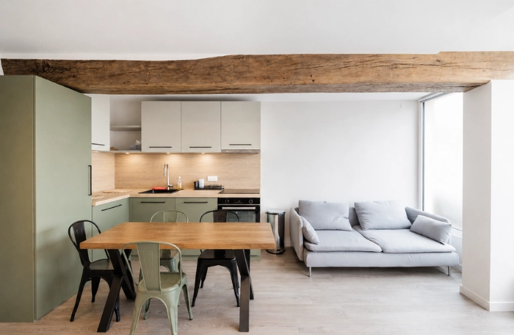 espace intérieur de l'appartement