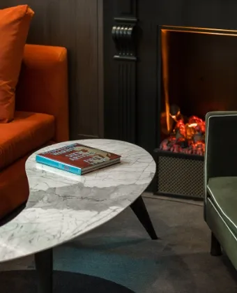 Coin détente avec cheminée moderne Elegancia Groupe