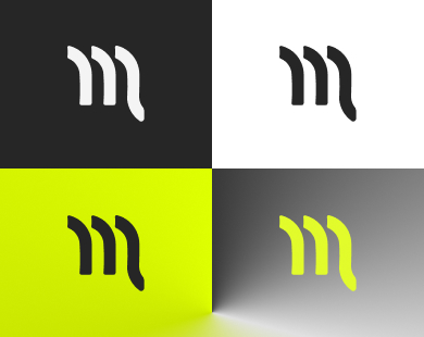 4 different examples of logotype