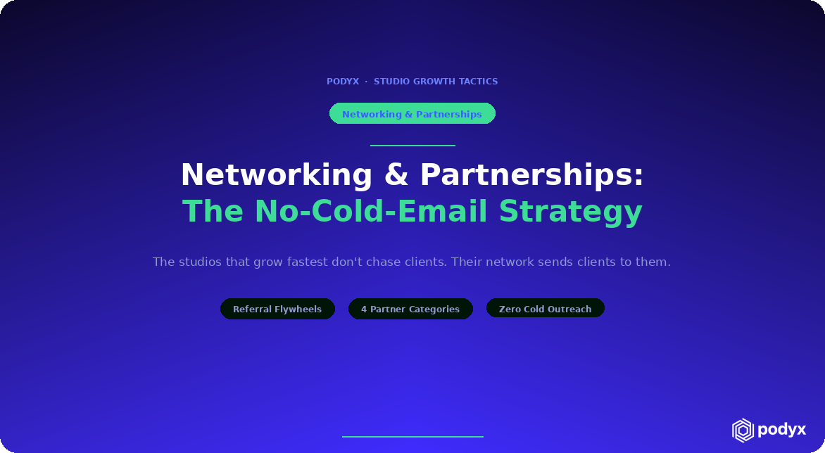 Networking & Partnerships for Podcast Studios: The No-Cold-Email Strategy