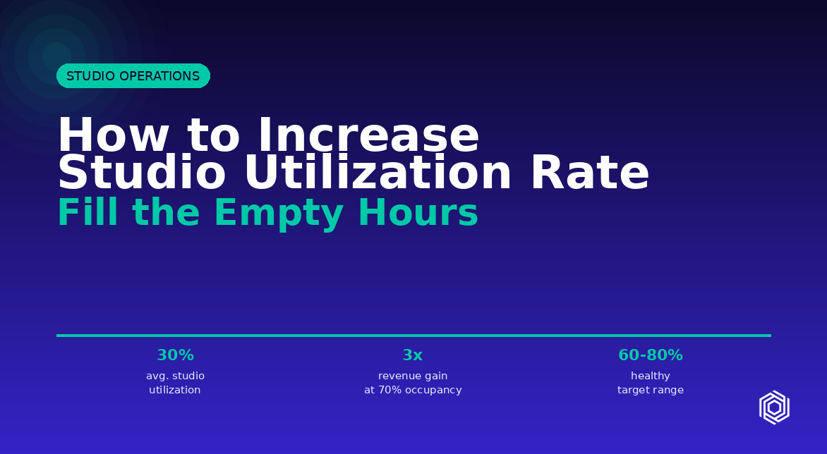 How to Increase Studio Utilization Rate: Fill the Empty Hours