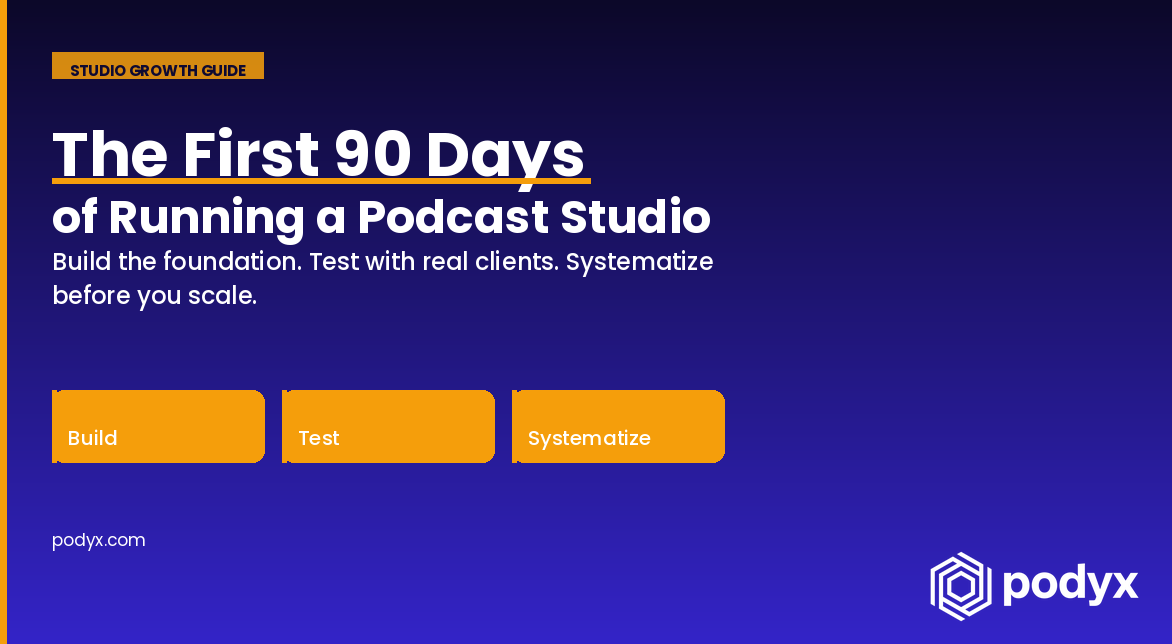 The First 90 Days of Running a Podcast Studio