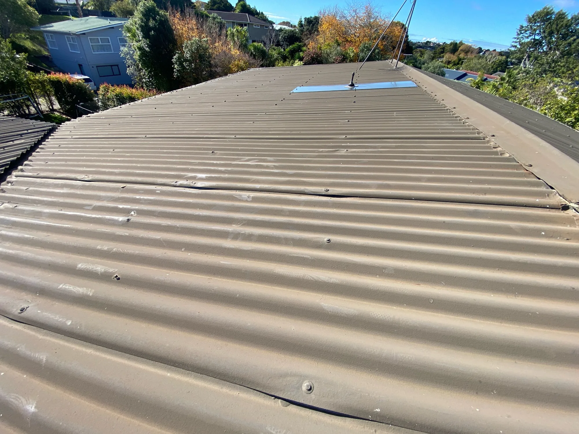 Roof sheets lifting at a lap on the original Hillcrest roof