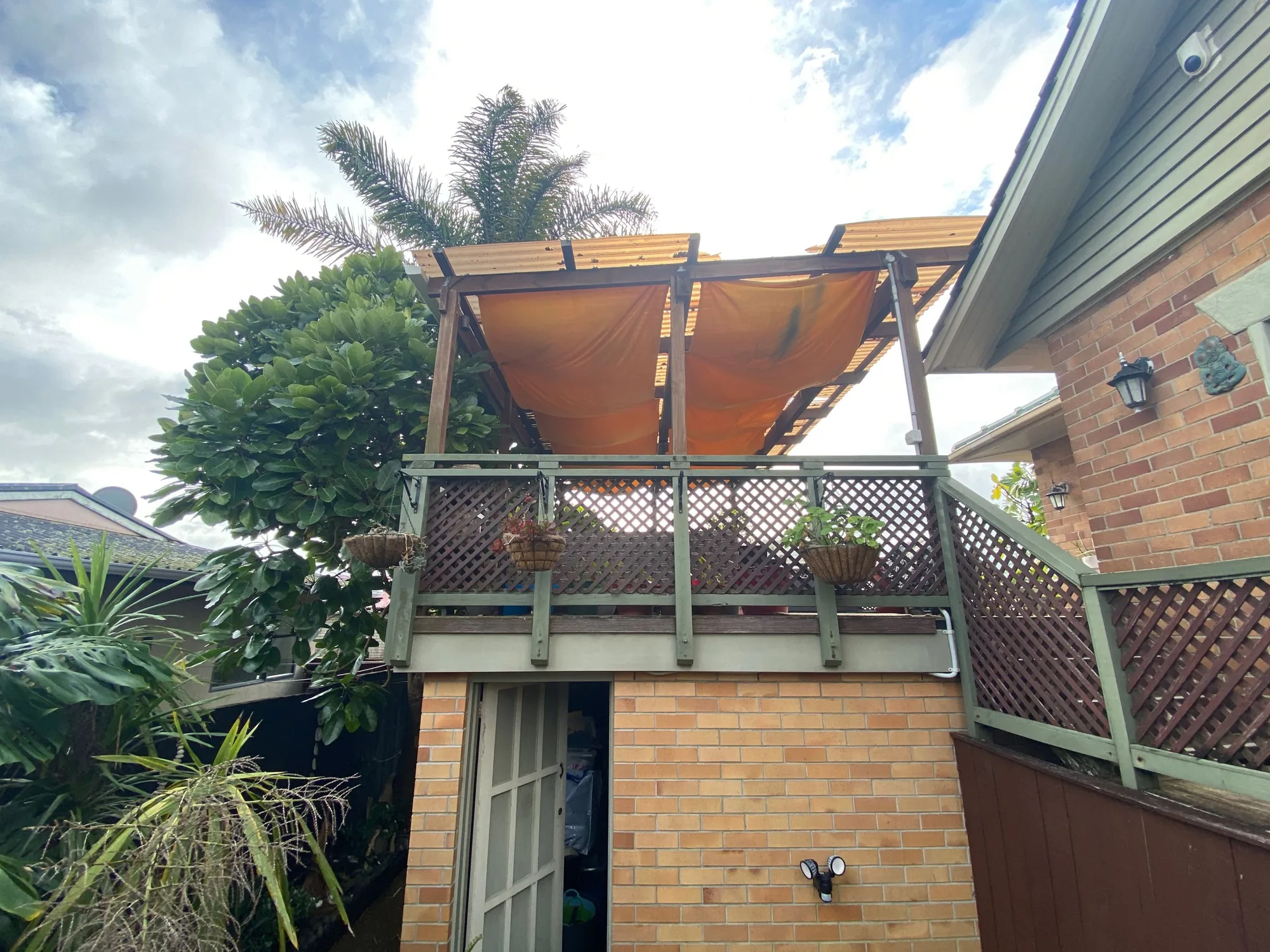 The old pergola roof before replacement in Morningside