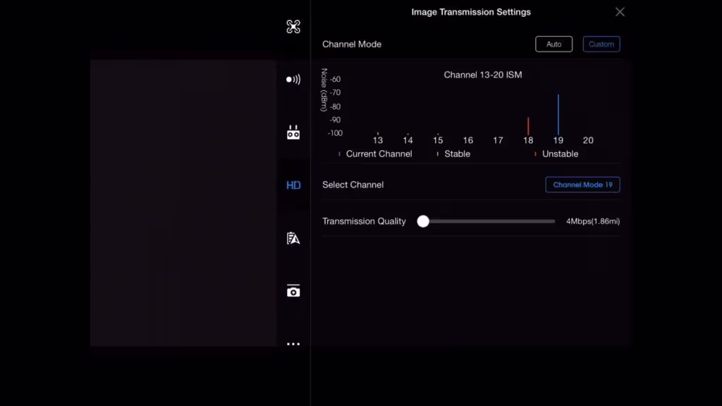 Schaubild 13: Image Transmission Settings.
