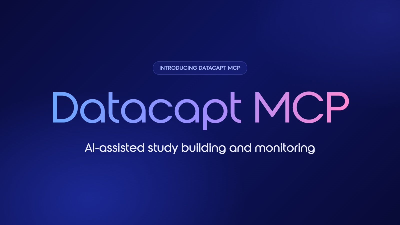 Introducing Datacapt MCP: AI-assisted study building and monitoring