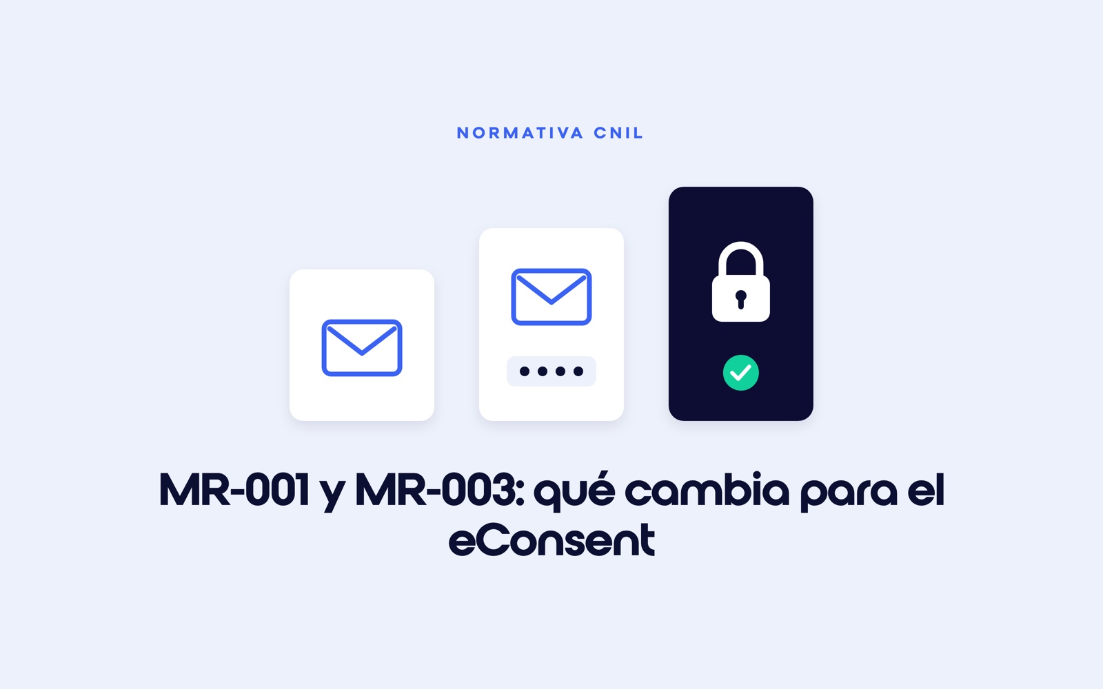 Tres niveles de protección para la nota informativa: un correo electrónico simple, un correo con código de acceso y una plataforma con acceso autenticado