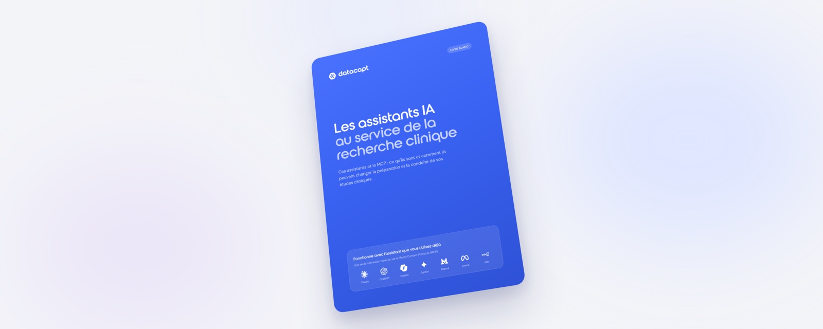Les assistants IA au service de la recherche clinique, livre blanc Datacapt