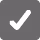 White checkmark symbol on a dark gray square background.