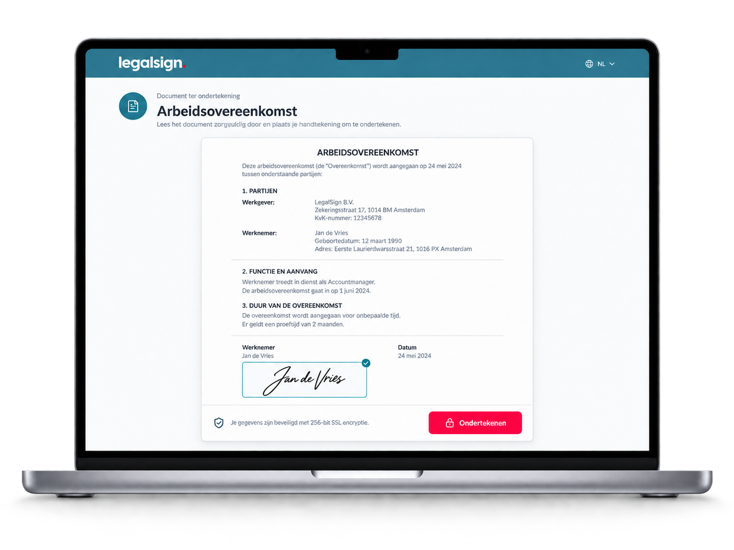 Digitaal ondertekenen met LegalSign