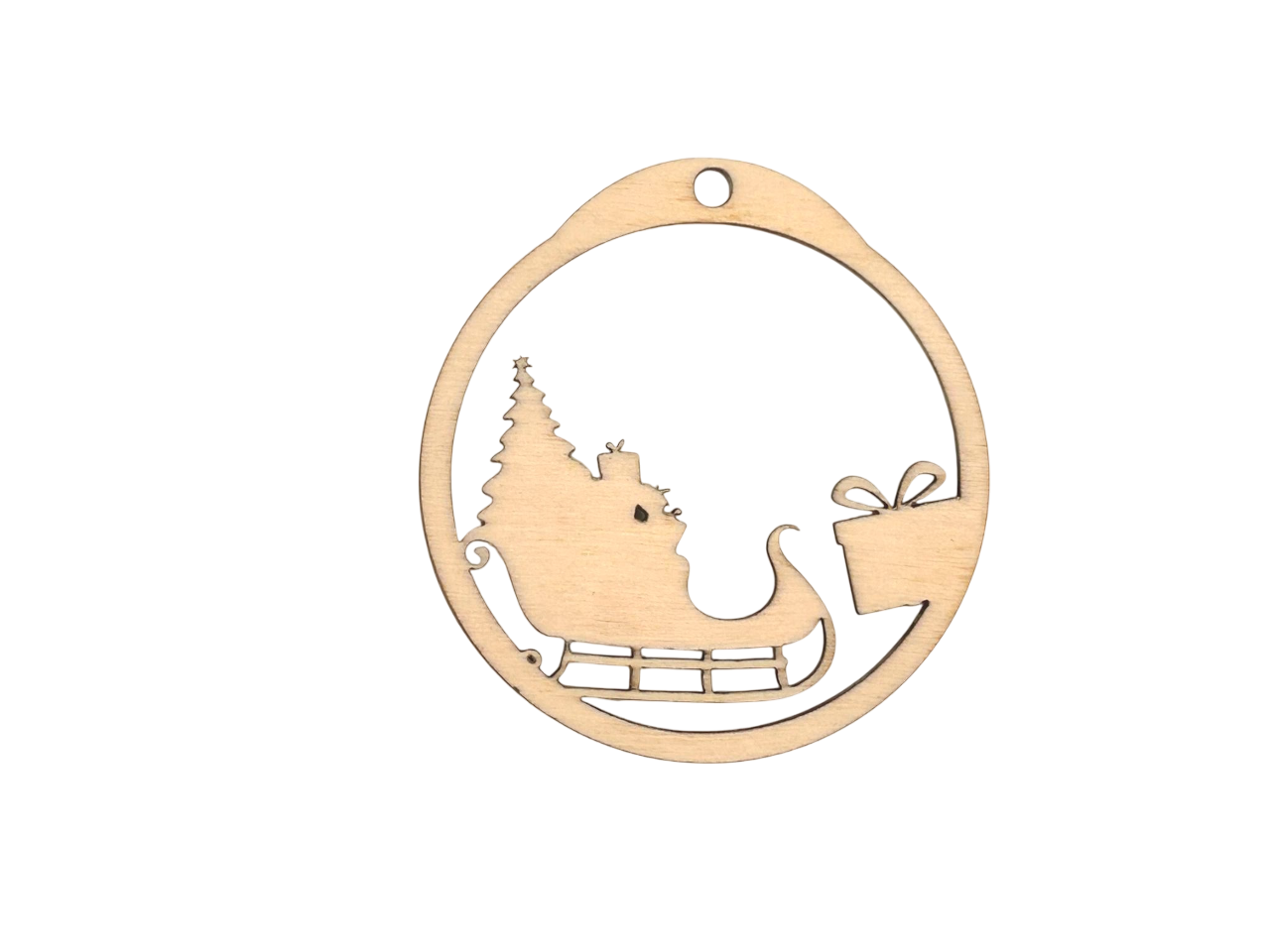 Boule de noël traineau