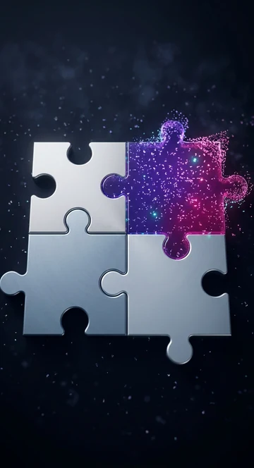 Jigsaw puzzle with a final piece being seated, representing systems connected into one working whole.
