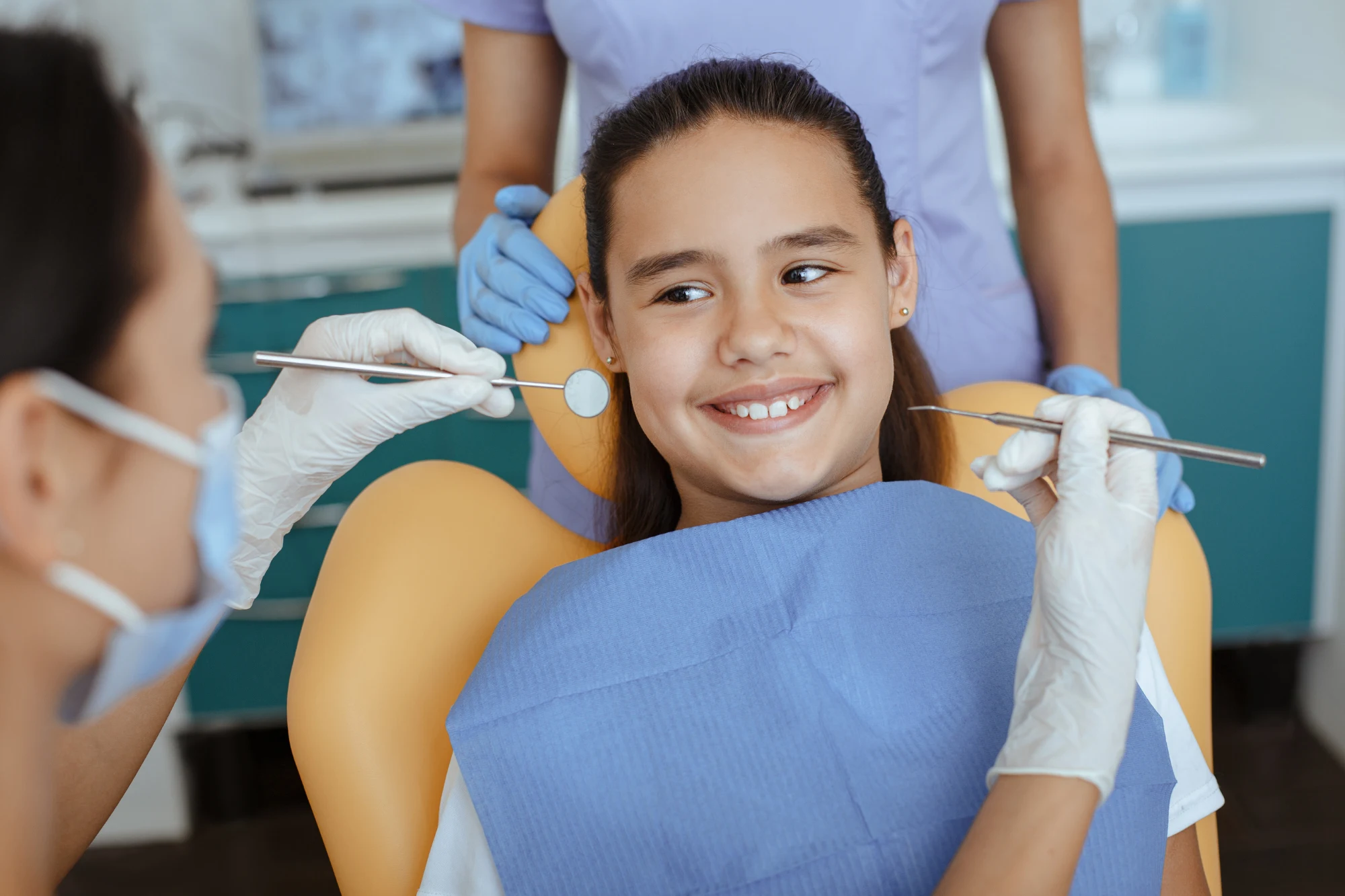 Comprehensive preventive dentistry visit for a young child