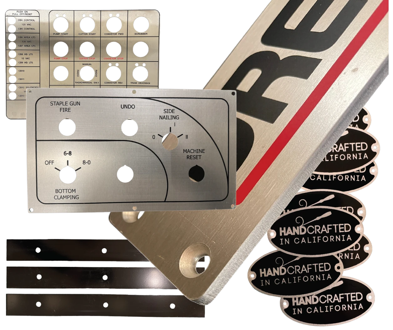 CNC Machining of custom metal nameplates at Specialty Nameplate & Manufacturing