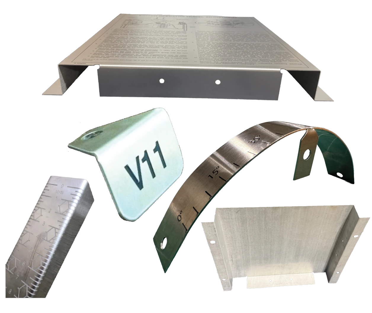 Bending & Forming of custom metal nameplates at Specialty Nameplate & Manufacturing