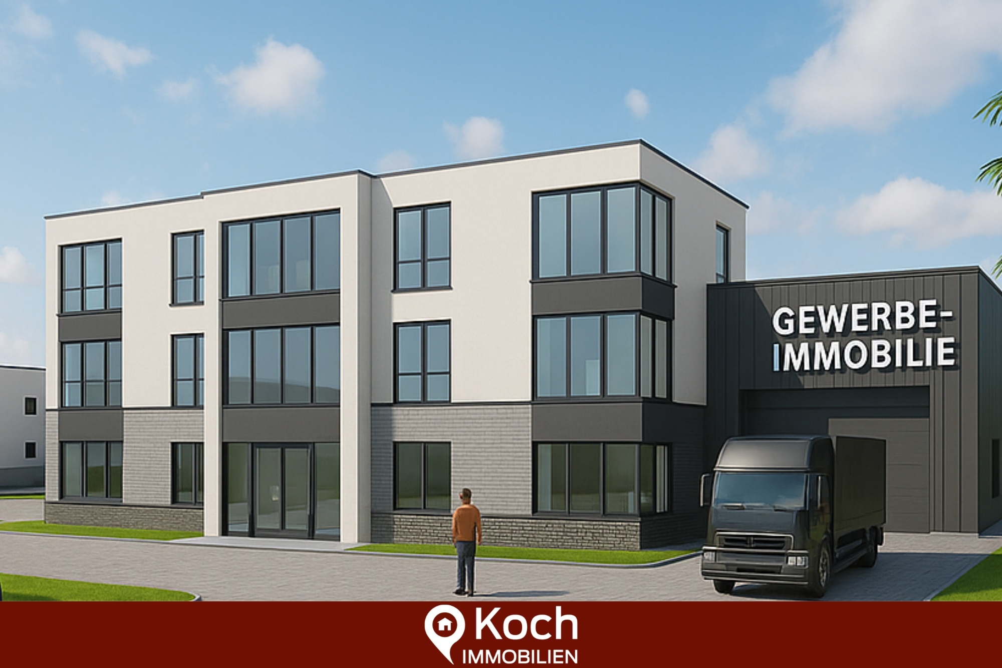 Moderne Neubau-Gewerbehalle mit Bürotrakt im beliebten Gewerbegebiet von Baesweiler!