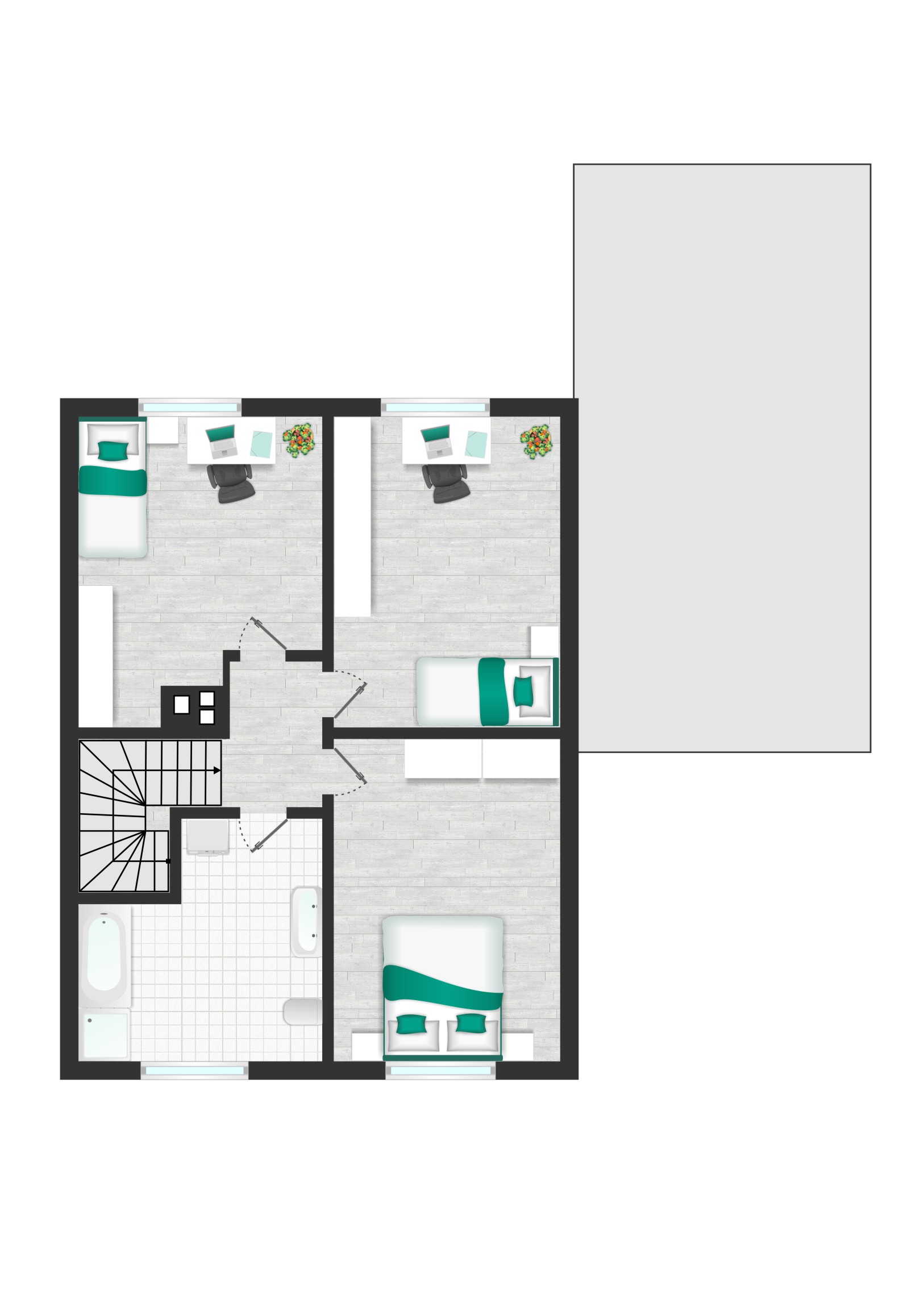 Grundriss Obergeschoss