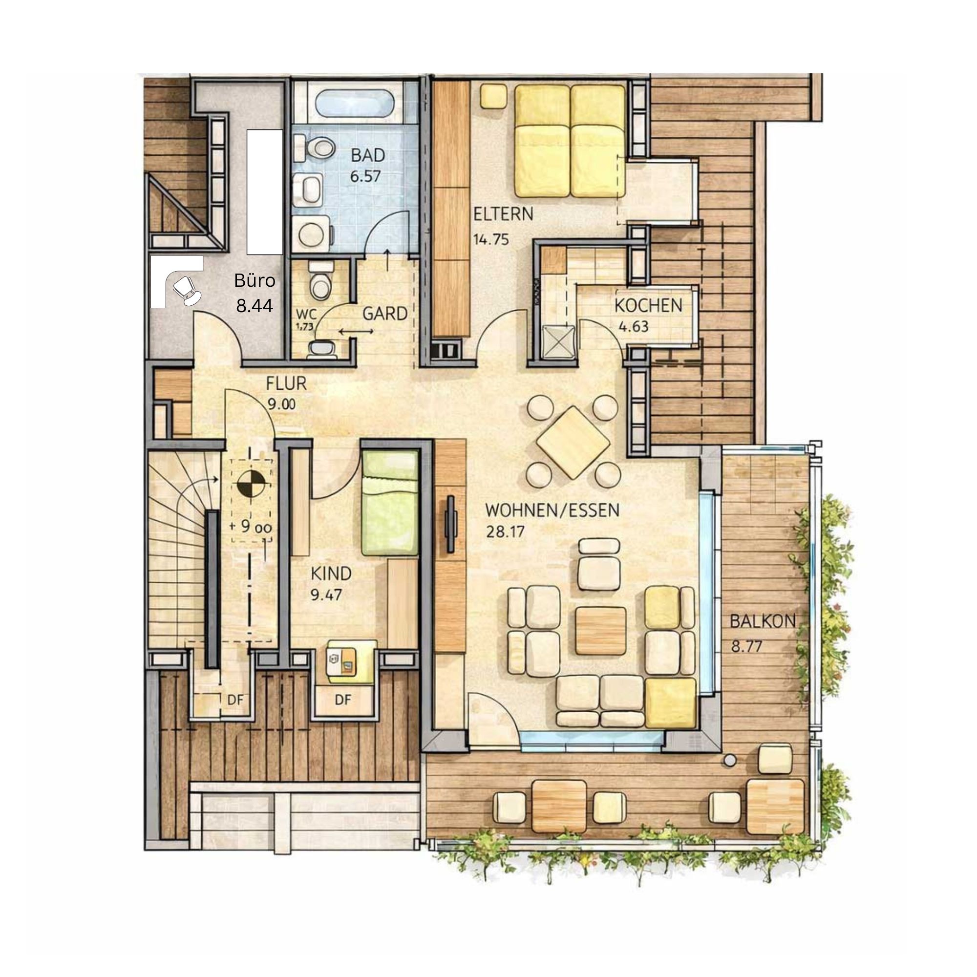 mögliche Aufteilung