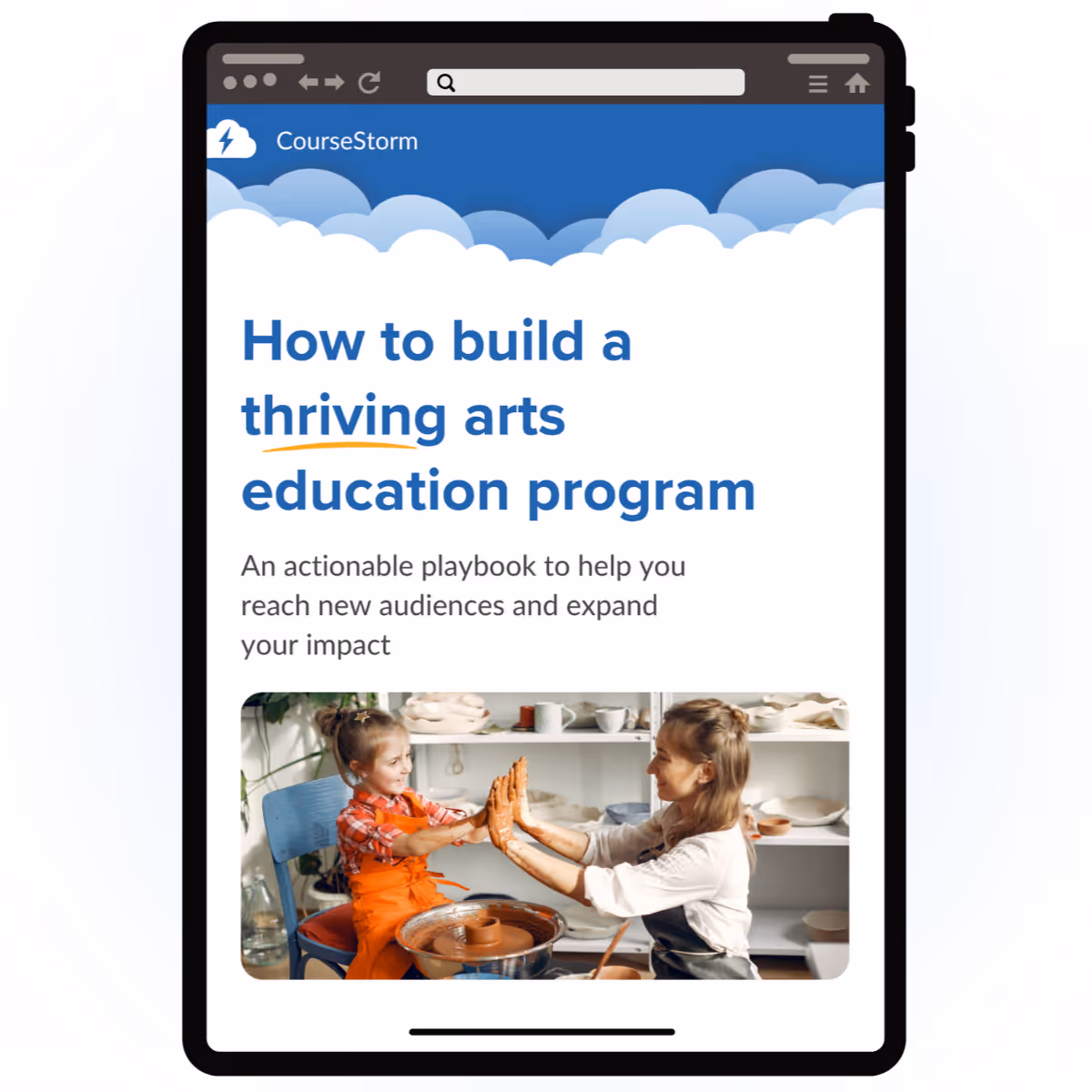 eBook Cover: "How to Build a Thriving Arts Education Program"