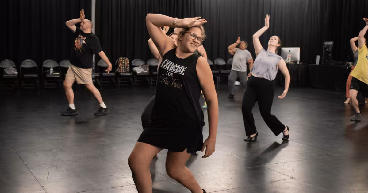 Adult students in an acting class at Red Mountain Theatre in Birmingham AL