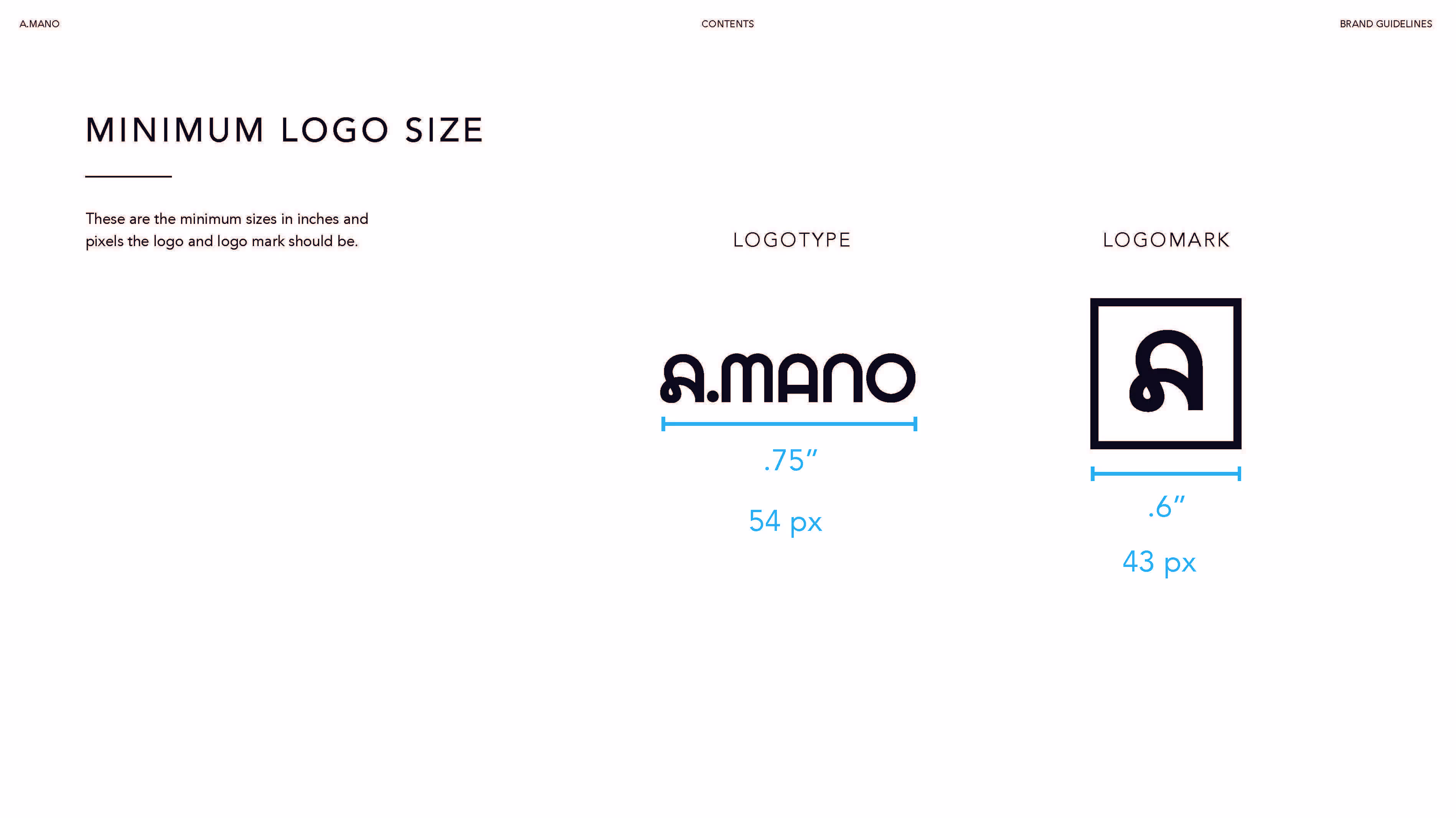 A.MANO Brooklyn Brand Identity Logomark