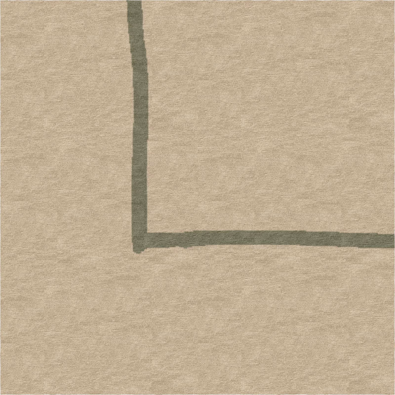 Organic irregularity in green outline design