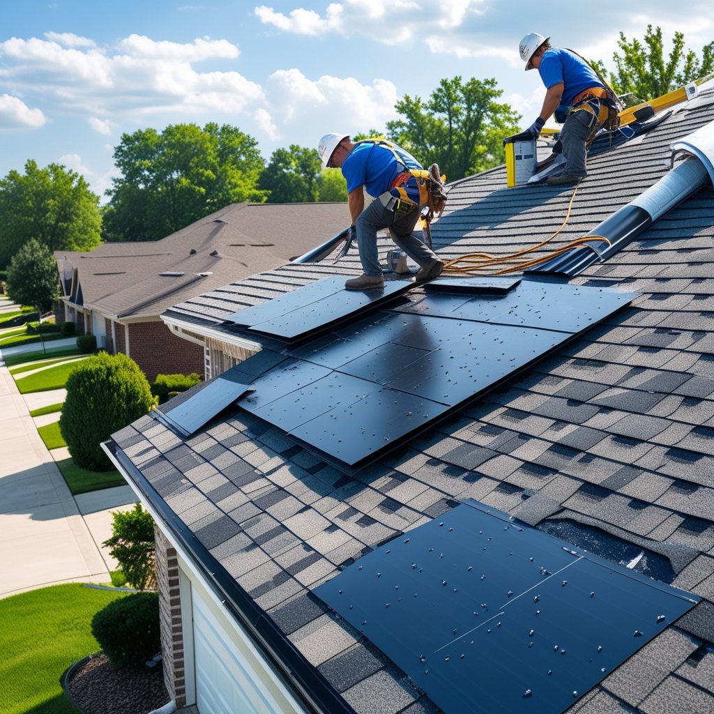 If hail damages your roof, there’s a good chance your homeowners insurance will cover repairs or maybe even a full replacement.