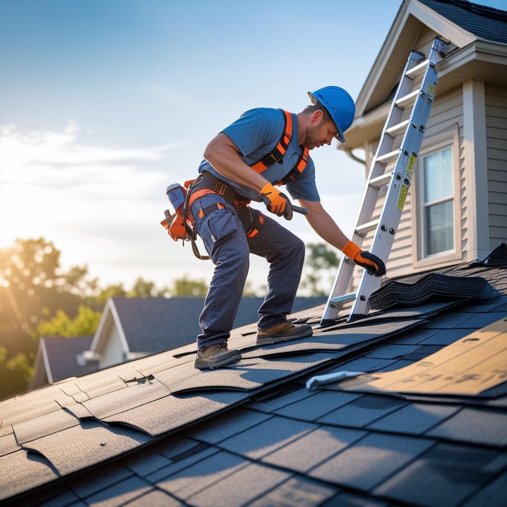Emergency roof repair is about fixing serious problems right away to stop things from getting worse. 