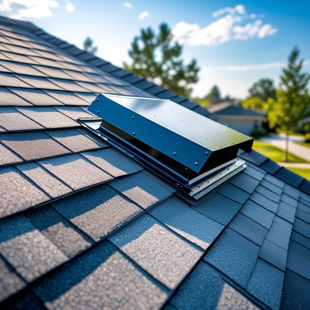 A ridge vent is a long, narrow vent installed along the peak of a roof. It allows air to flow out of your attic while working with other vents to bring fresh air in.