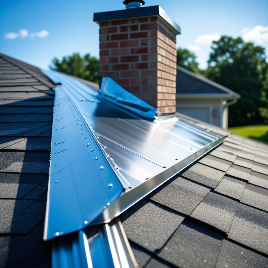Roof flashing repair means fixing or replacing the thin metal pieces that protect the edges and joints of your roof.