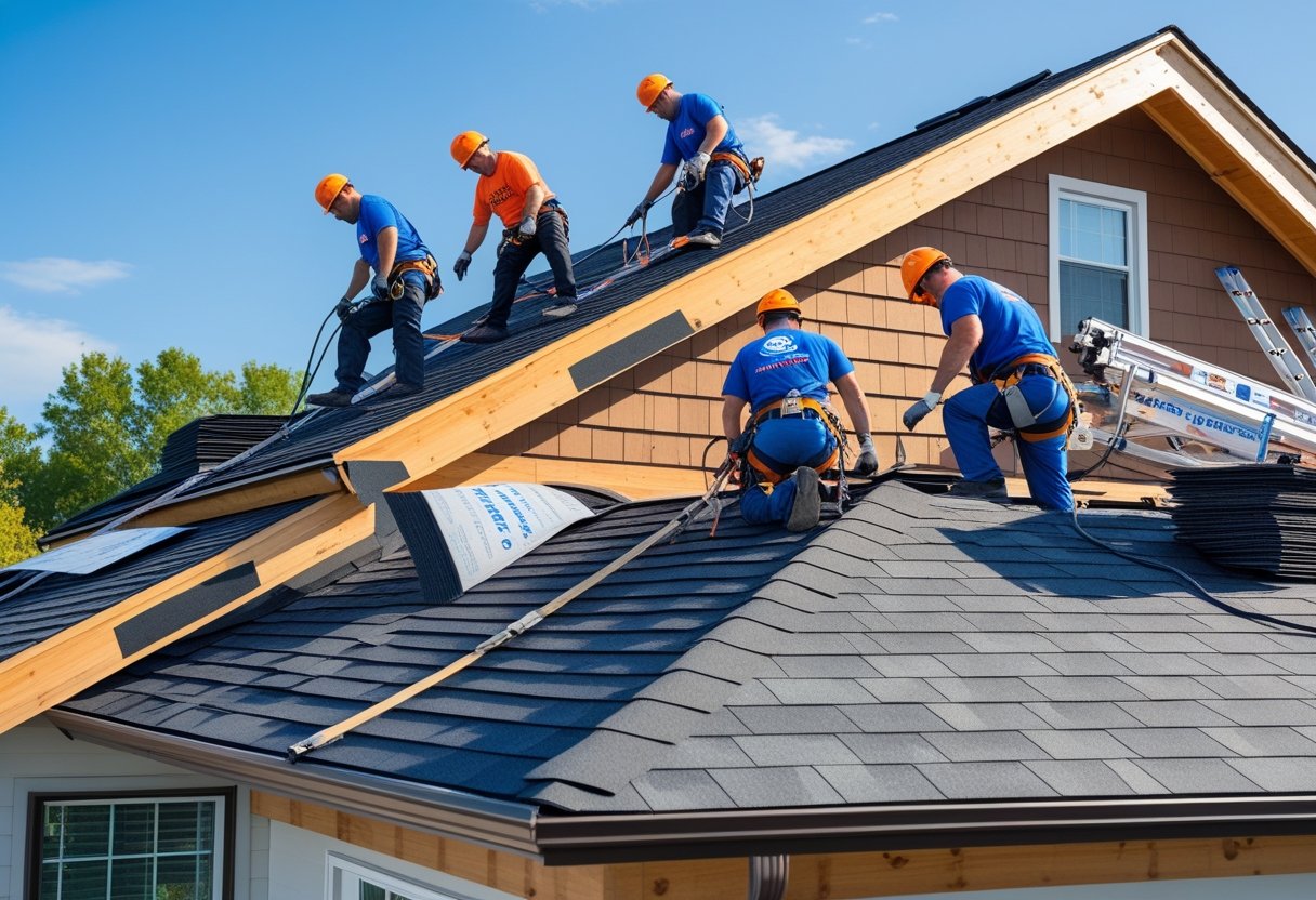 A roofing warranty covers you if something goes wrong with the materials or the way the roof was put on.