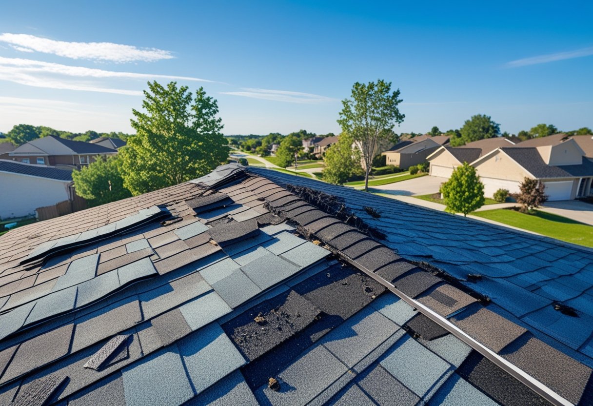 Take a close look at those shingles. Are the edges curling? Any cracks or missing shingles? That’s a sign something’s not right—maybe the shingles are cheap or installed wrong.