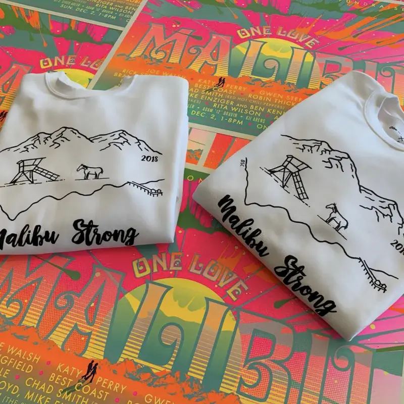 Malibu Strong shirts from One Gun Ranch