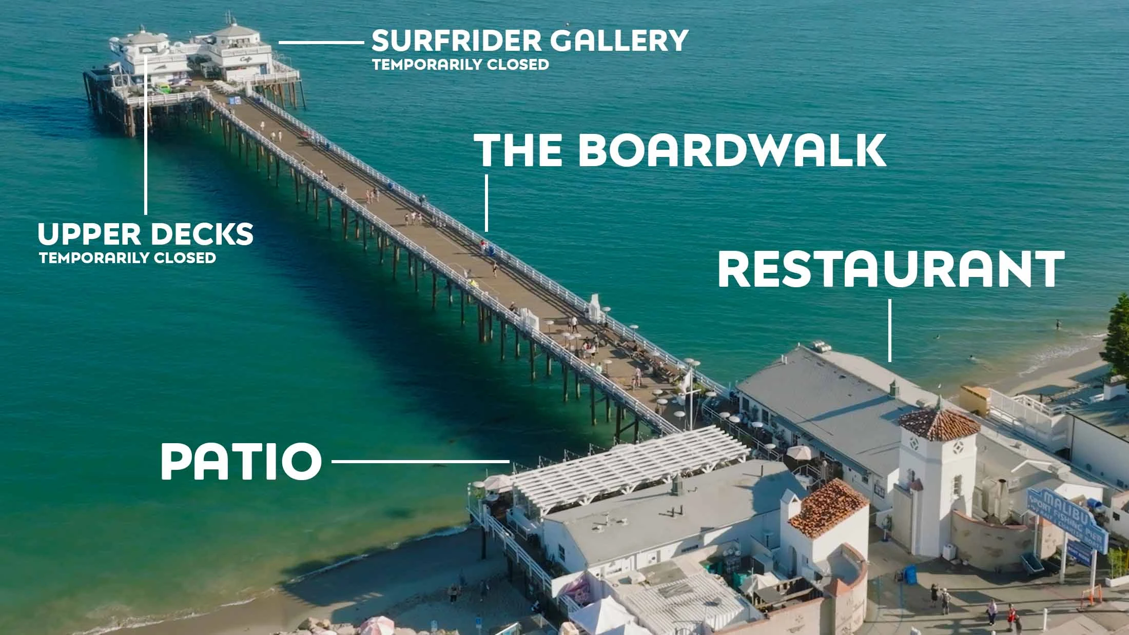diagram of events spaces on pier